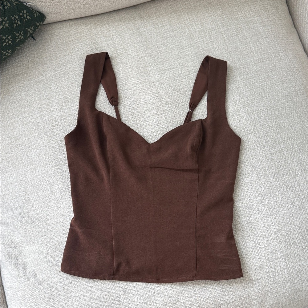 Abercrombie & Fitch Brown Corset Top